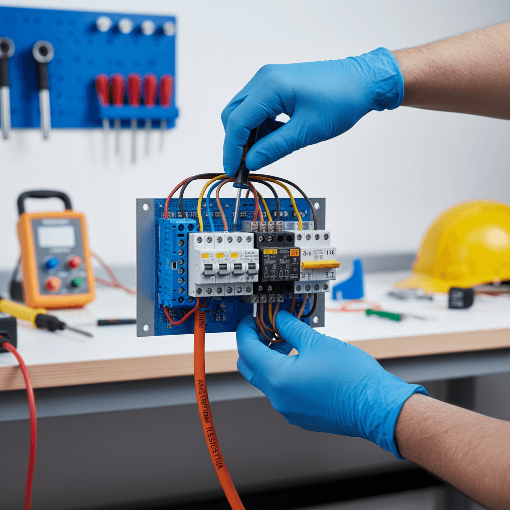 Professional electrical installation and circuit board upgrade